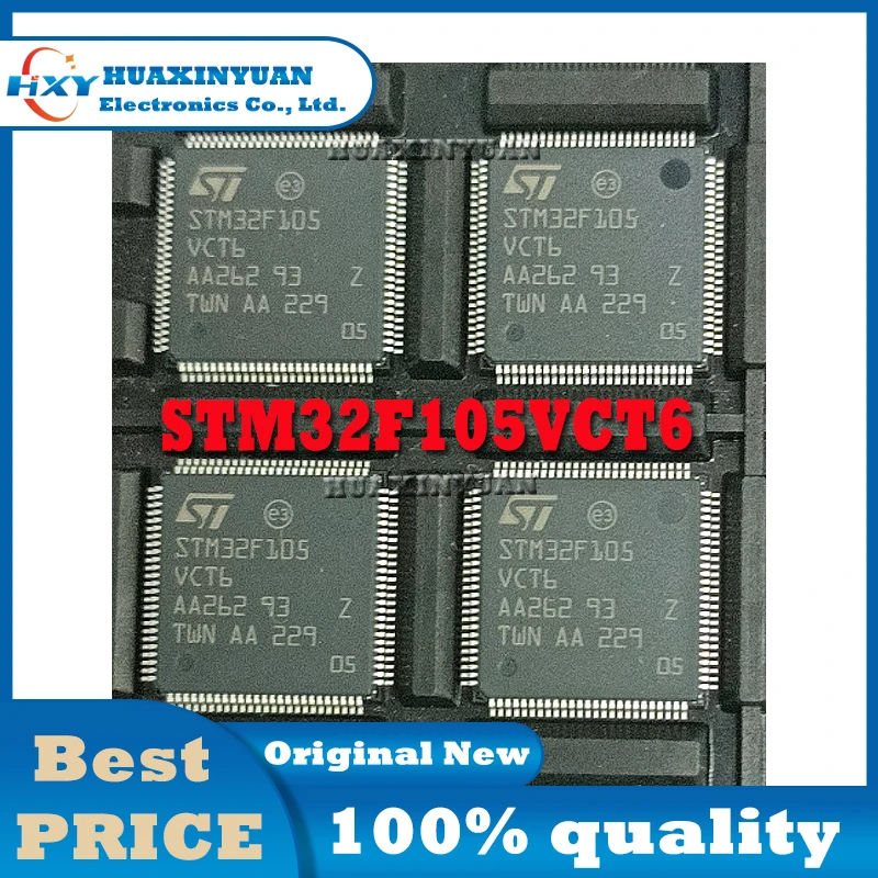 1PCS/LOT STM32F105VCT6 QFP100 STM STM32 STM32F1 STM32F105 STM32F105VC STM32F105VCT   Robot  New and Original Ic Chip In Stock IC