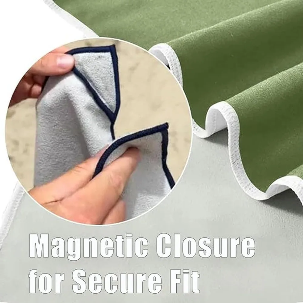 Magnetic Towel Wind Resistant Quick Dry Microfiber Sand Resistant Fabric Lightweight Portable