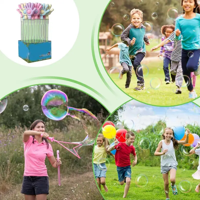 Bubble Blower Toy 10x Handheld Bubble Wands Assortment Party Favors Toys Outdoor Entertainment Activity For Boys And Girls
