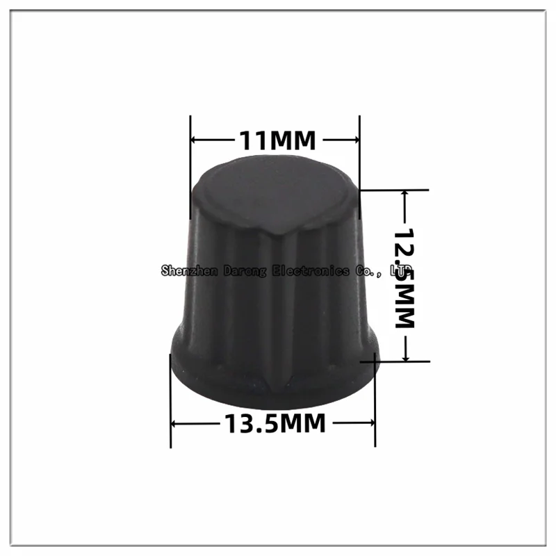 13.5 × 12.5 Plastic Knopdop Potentiometer Versteldop Eindversterker Volumeknop Dop Elektronisch Instrument Schakelaar Bloemas