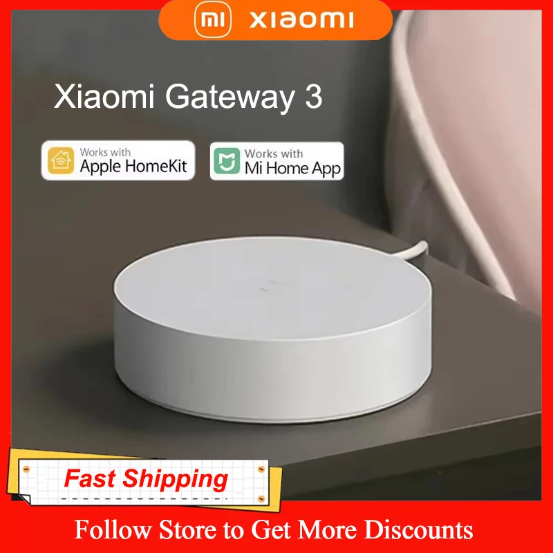 Xiaomi mijia inteligente multi-modo gateway 3 versão china controlada por voz controle remoto automático zigbee wifi bluetooth malha hub