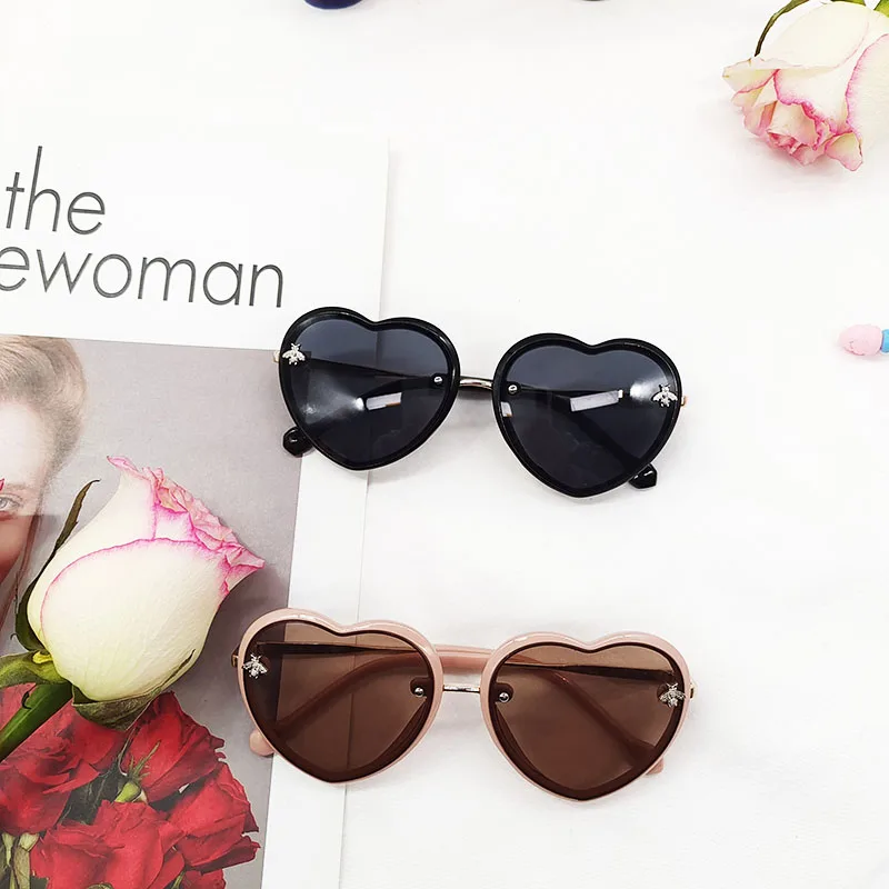 Love Frame Little Bee Metal Children's Sunglasses Cute Cartoon Fashion Baby Eyeglasses Trend