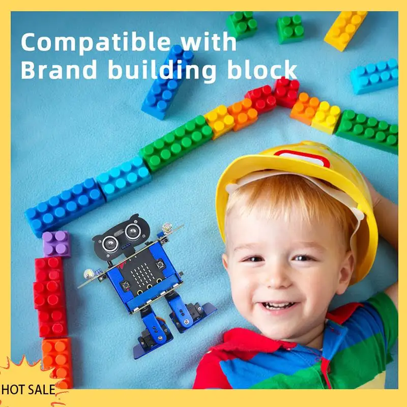 A66Z Happybot Programmazione Auto +XR Scratch Biped Walking Dance Musica Micro:Bit Scheda Madre APP