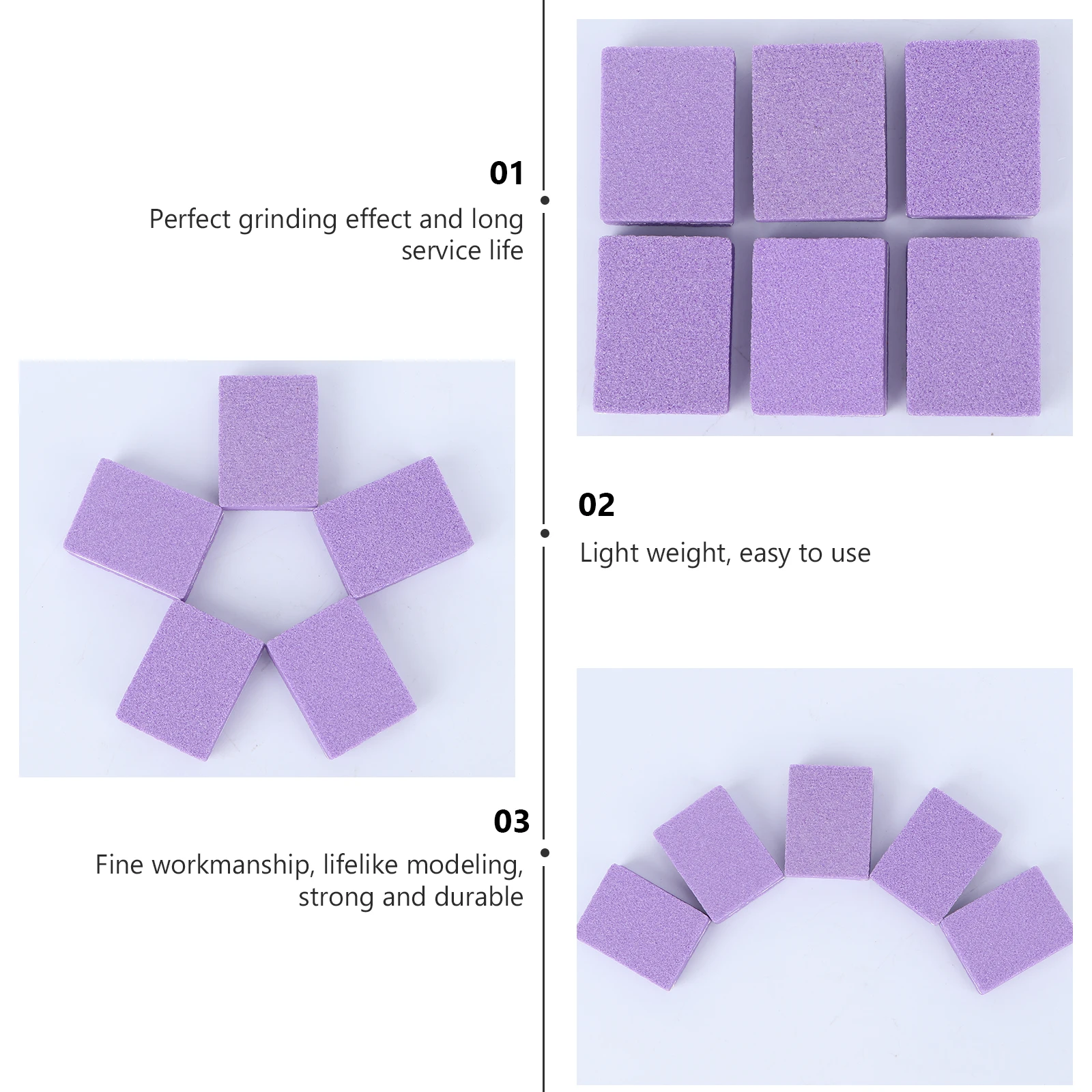 

40pcs Sponge Files Art Tool Sanding Manicure File Nail Repair Tools Polishing Block Durable Portable Nail File For Home Salon