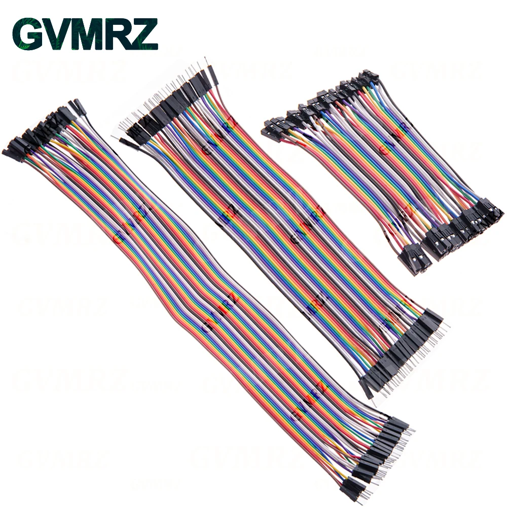 Dupont Line 10CM 20CM 30CM 40Pin Male to Male + Male to Female and Female to Female Jumper Wire Dupont Cable for Arduino DIY KIT