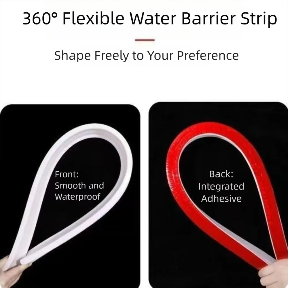 

Самоклеящаяся пробка для воды из силиконового материала, складная конструкция, водонепроницаемое уплотнение, водоудерживающая полоса, гибкая полоса