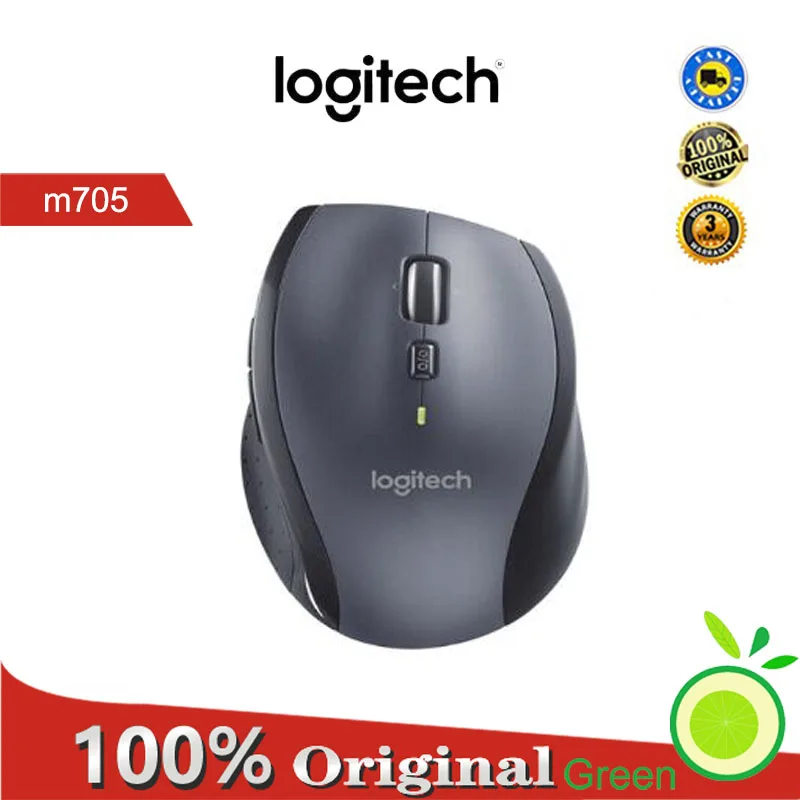 Logitech M705 Laser Wireless Mouse Support Official Verification with 2.4GHz Wireless 1000dpi for Windows 10/8/7