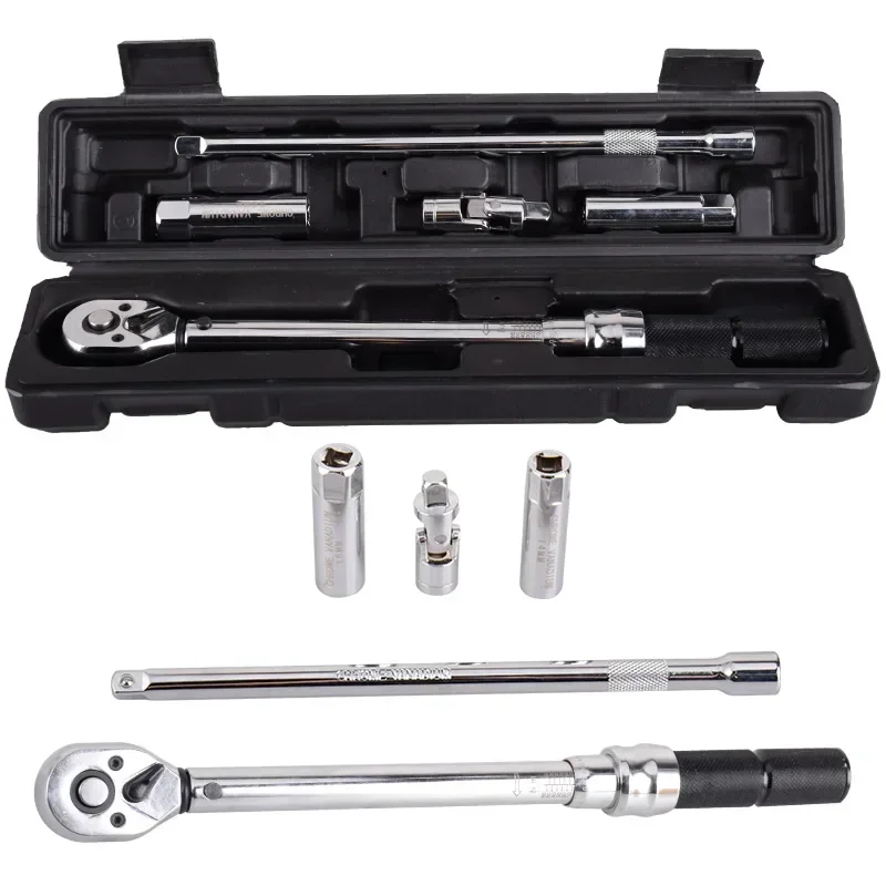 Industrial tools 5-60Nm exactness torque wrench spark plug socket set adjustable wrench auto repair combination hand tools