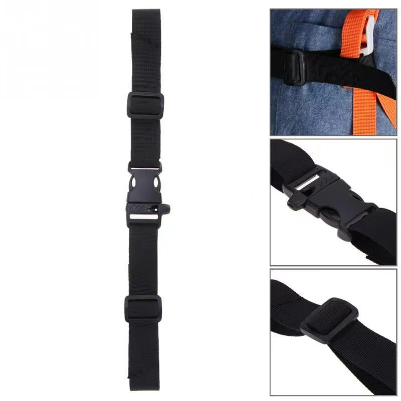 Alça de ombro ajustável para mochila, Arnês de saco no peito, Camping ao ar livre, Tactical Bags Straps, Acessórios