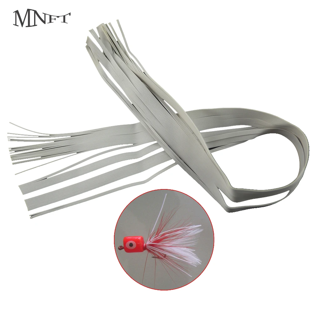 MNFT 5Packs Grayish White Hareline Dubbin Medium Round Rubber Fishing Soft-Hackled Nymphs Lures New Fly Tying Materials