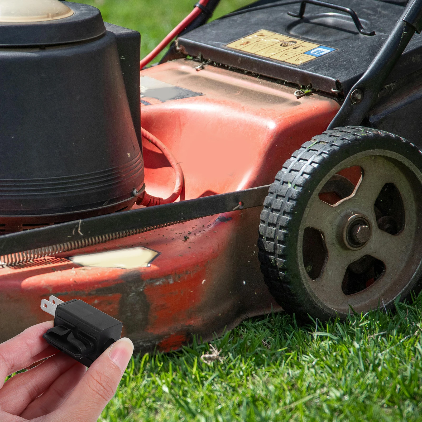 

Lawn Mower Seat Switch 2-Pin Switch For Riding Mowers Durable Hard Plastic Quick Replacement Easy Installation