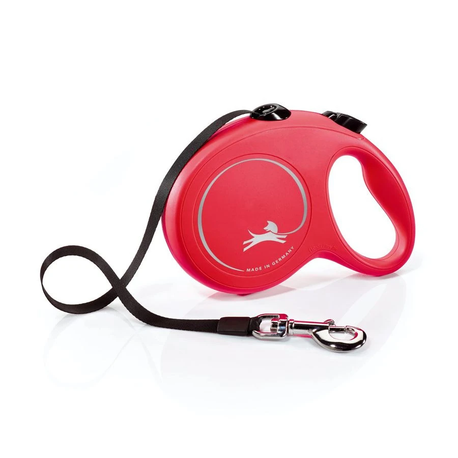 

Новый классический выдвижной поводок для собак крупных пород весом до 110 фунтов. Поводок для выгула питомцев длиной 16 футов, красный, без спутывания, с креплением для одной руки