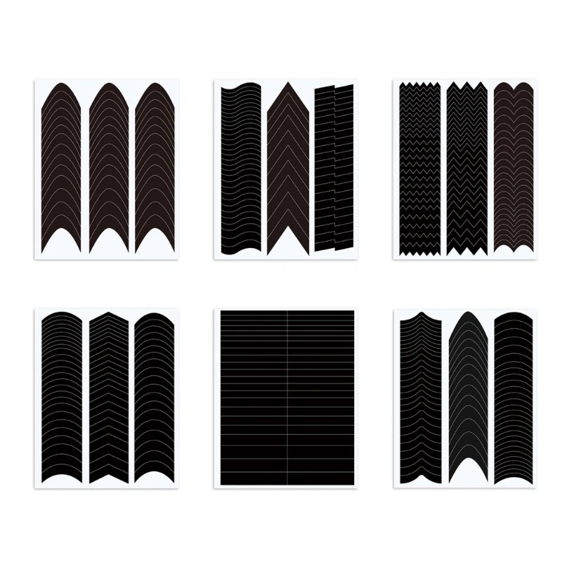 프랑스 매니큐어 네일 아트 스티커 스트립 네일 아트 프랑스어 팁 가이드 스티커 프랑스어 네일 스트립 DIY 네일 아트 드롭 배송