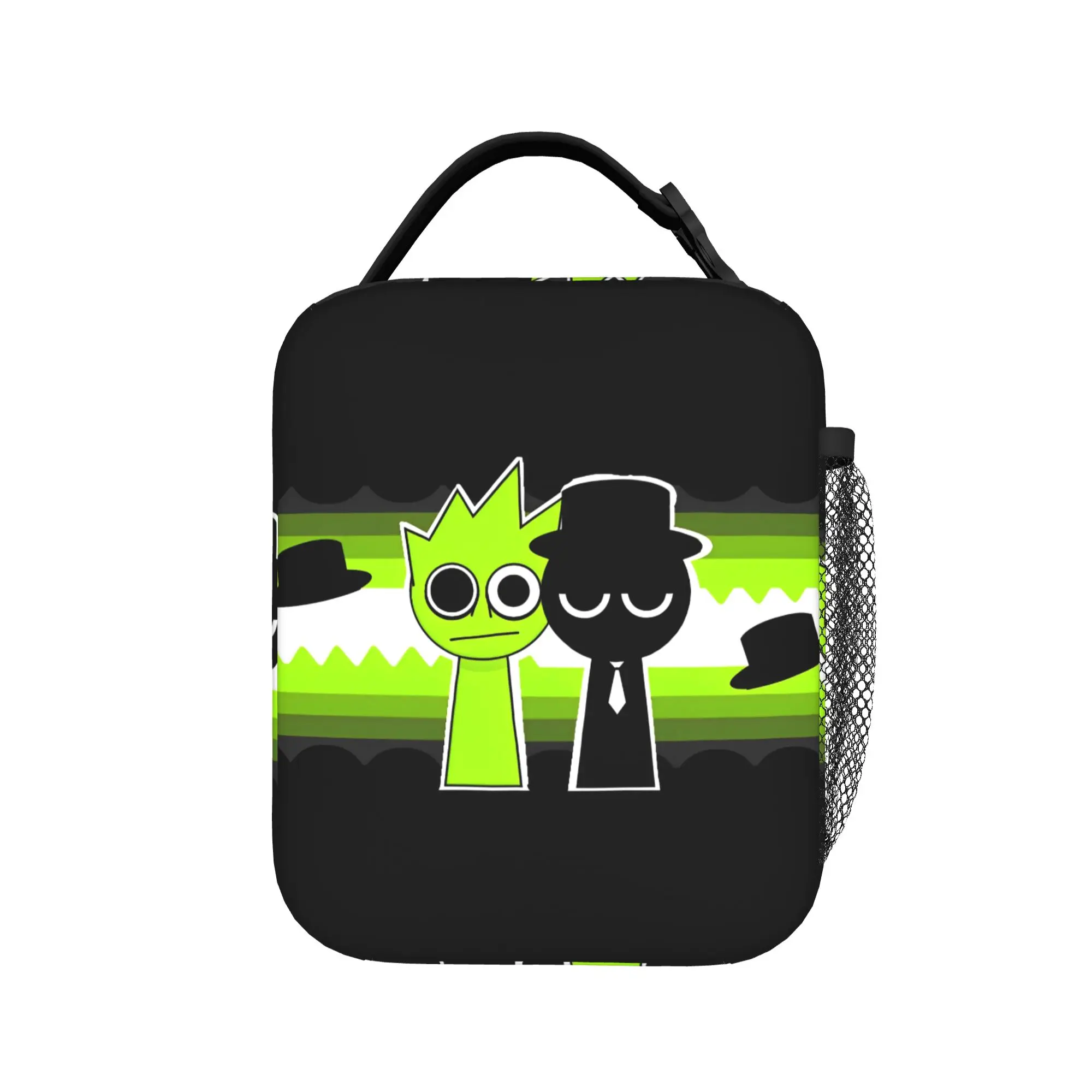 Cartoon Sprunkis Game Thermal Insulated Lunch Bag for Work  Portable Food Container Bags Cooler Thermal Lunch Boxes