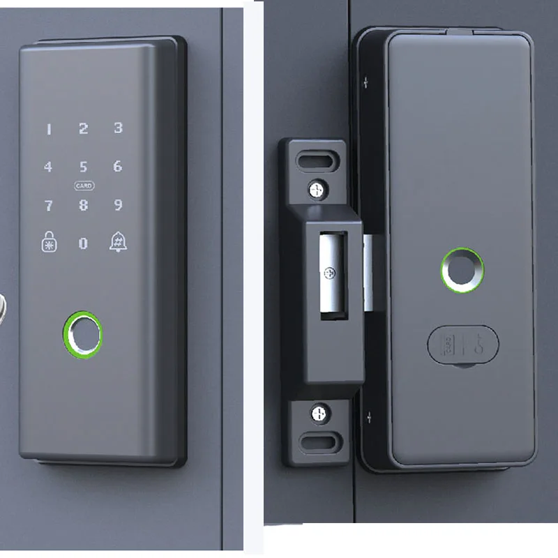 Cerradura Inteligente For Villa Swing Fence Gate Double Fingerprint Door Lock Optional Tuya Wifi Bluetooth App Control