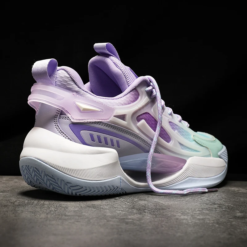 QNX-G777 Tênis de basquete profissional para homens e mulheres, treinamento de ginástica wearable, treinadores esportivos, sapatos de almofada