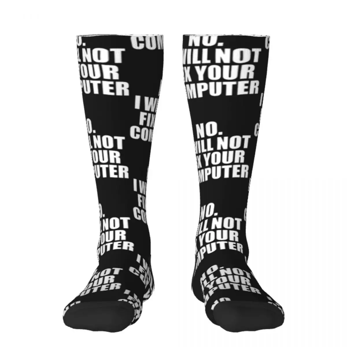 

I will not fix your computer IT Tech Support Nerds Socks Children's winter aesthetic warm winter Men Socks Luxury Brand Women's