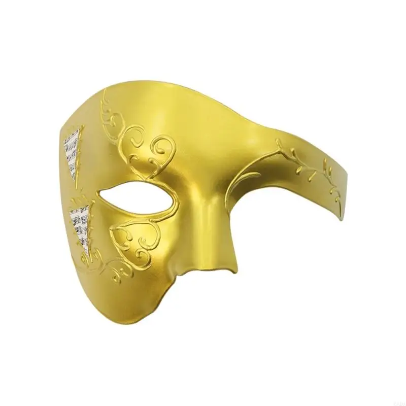 Masquerades Mask for Men Phantoms of the Operas Half Face Mask Venetians Mask for Costume Parties Halloween Carnivals 6XDA