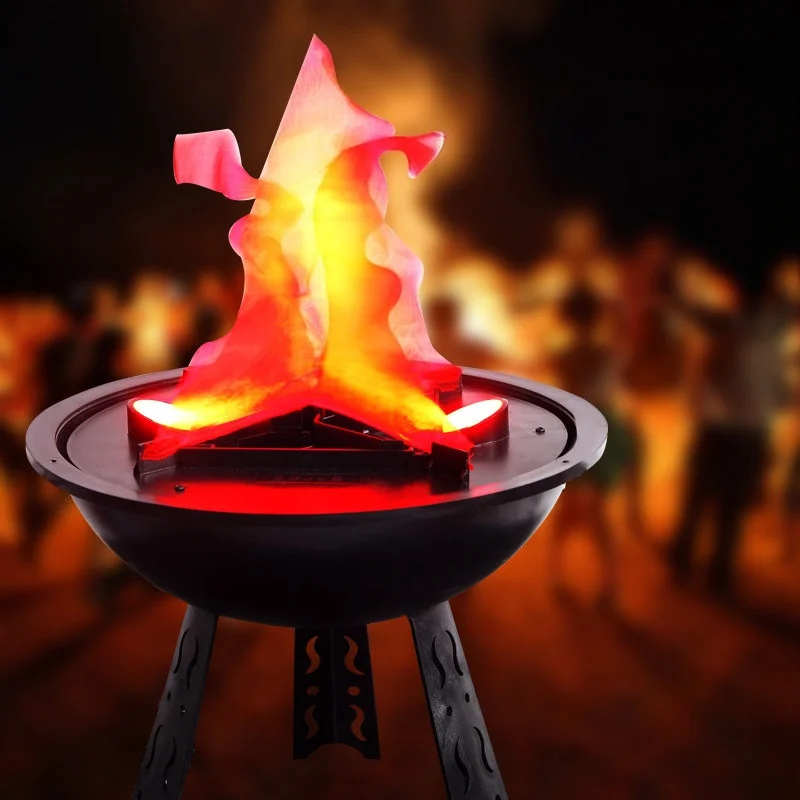 Halloween Fake Flame Decoration Simulation Hanging LED Flame Light Fake Fire Burning Props Haunted House Bar Shop Home Decor