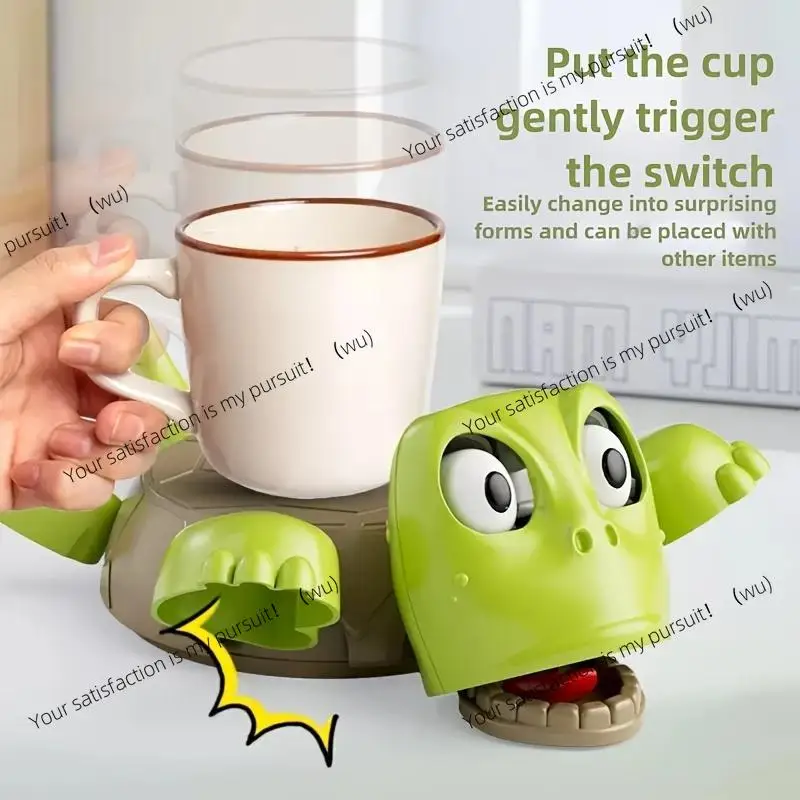 3D printing panicked turtle coaster home office decorative coffee teacup mat funny expression