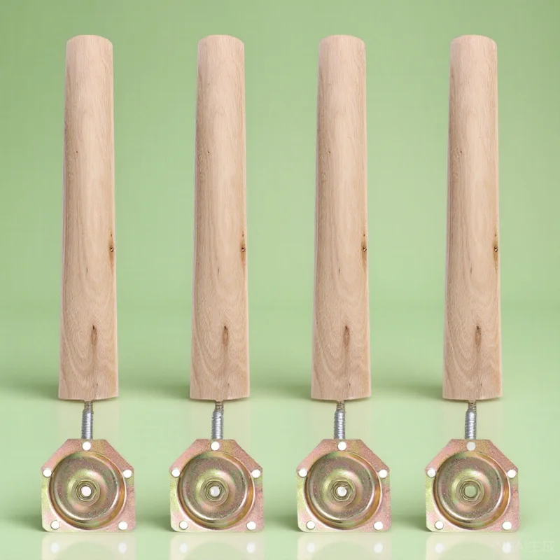 4sets-wood-furniture-legs-durable-multifunctional-sofa-bed-table-replacement-feet-clear-texture-high-load-bearing