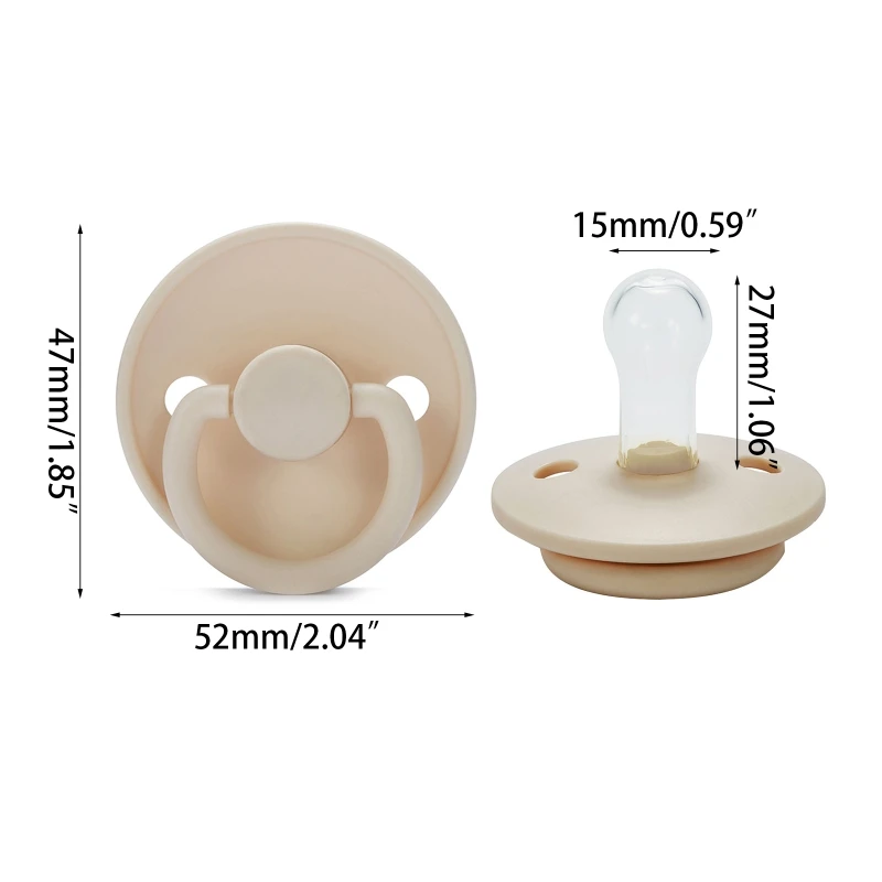 Baby Silicone Pacifier Soother BPA 6-18 Months Old for Baby Girls Boys Sleepy Outdoor Pacifier