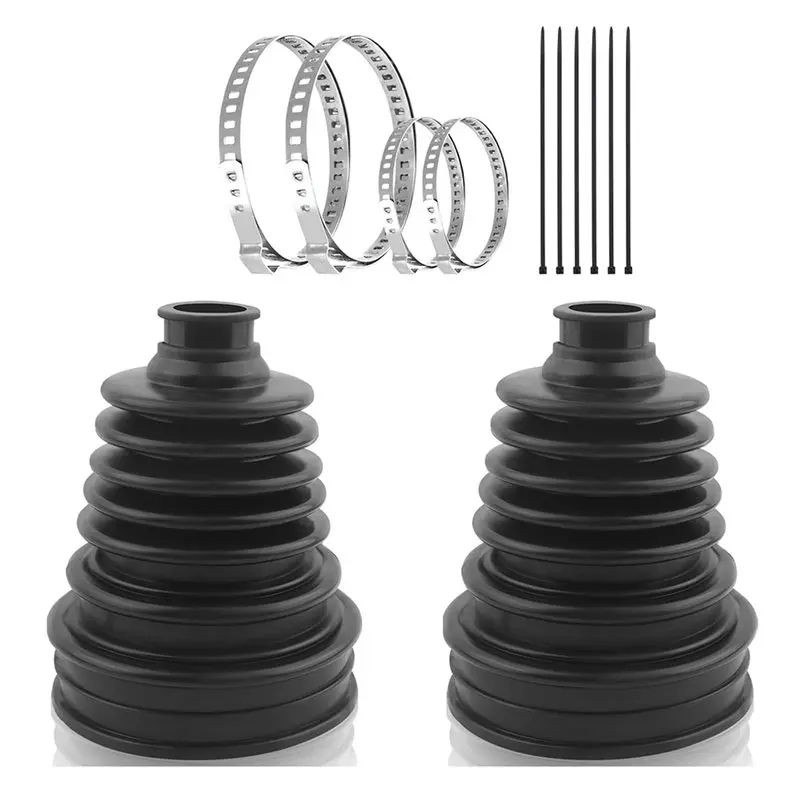 ABJY-2PCS 19-24 Mm Shaft CV Boot Repair Kit Including 4 Silicone CV Axle Boots Clamp& 6 Cable Ties