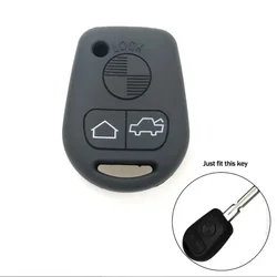 3 Button Silicone Remote Car Key Cover Case Fob For BMW E31 E32 E34 E36 E38 E39 E46 Z3 Z4 E90 E60 auto key Protect skin