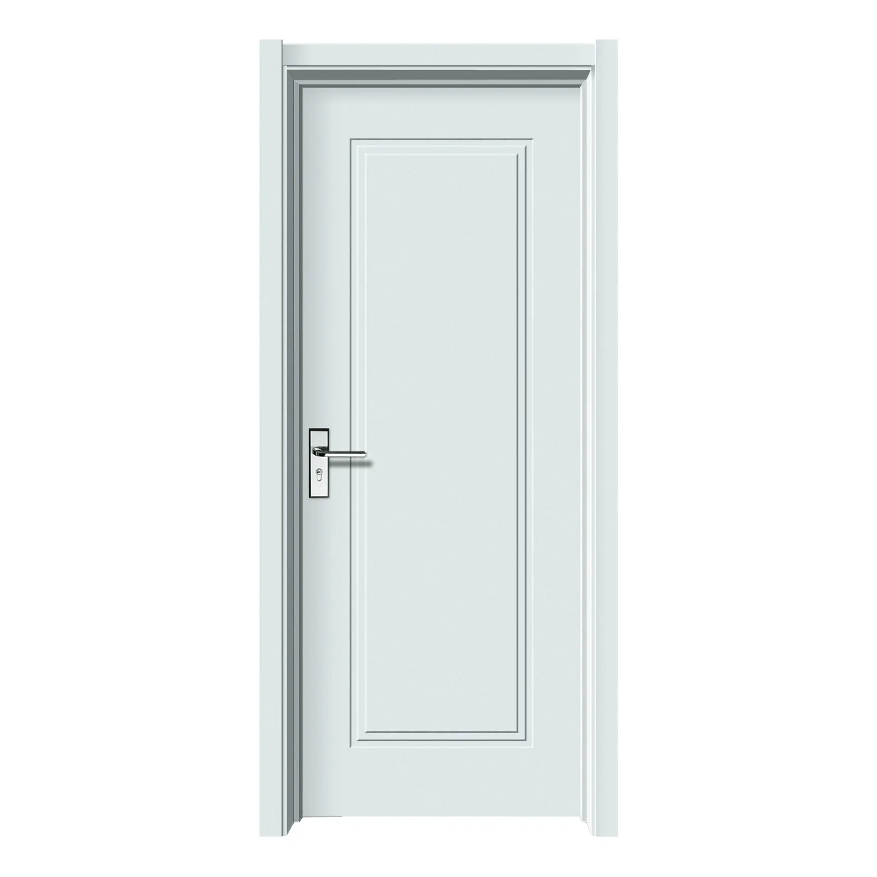 Puerta Interior de madera impermeable para uso doméstico, puertas de dormitorio de losa moderna, pintura Interior para casas, gran oferta