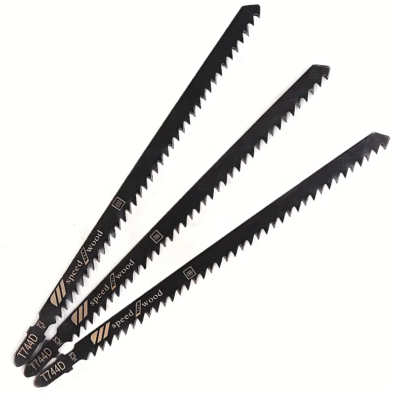 3 Lâminas de Serra Tico-Tico T744D 180mm Premium Pro para Madeira, Compensado e MDF – Ideais para Projetos de Corte Reto e Curvo