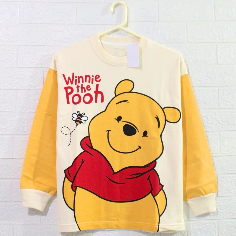 

Disney Winnie The Pooh Family Matching Outfits Boys Girls Crew Neck Sweatshirt Soft Comfy Relaxed-Fit Plus Size Autumn Winter