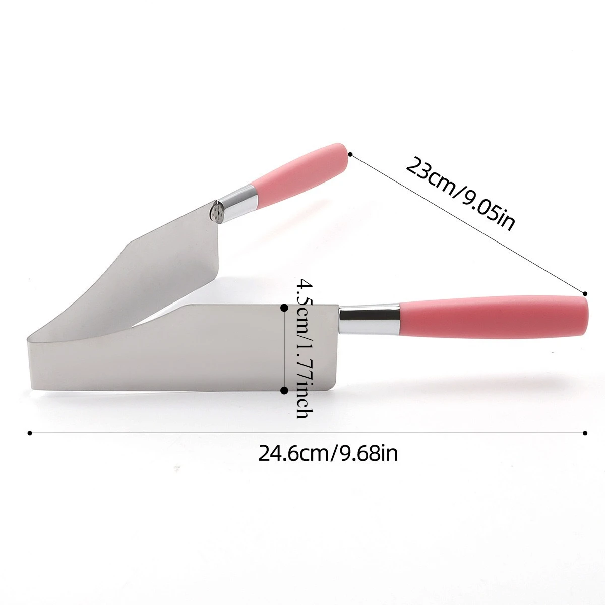 1pc Cake Slicer Stainless Steel Cake Cutter Triangular Cake Spatula Easy to Operate Easy to Transfer Kitchen Cheese Cutting Tool