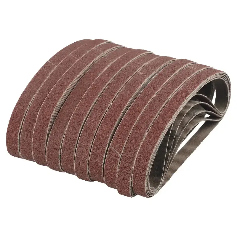 10pcs Belt Power Finger File Sander Abrasive Sanding Belts 330mm X 10mm Abrasive Tool Accessories And Parts For Wood Polishing