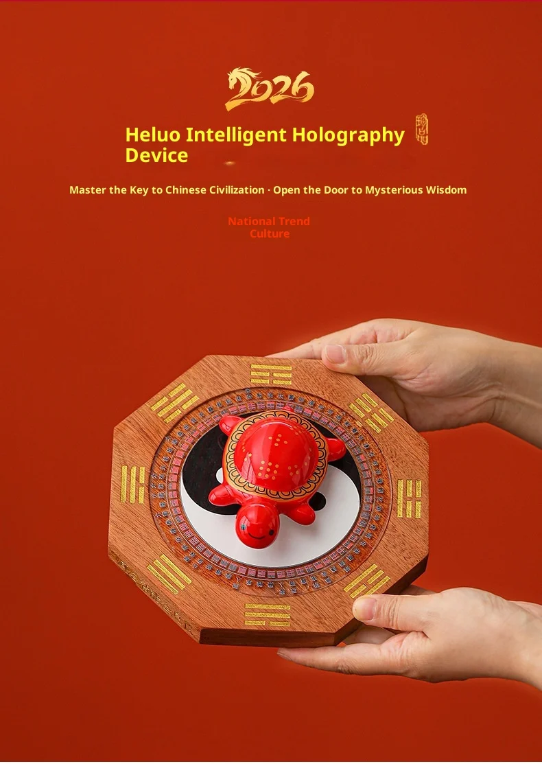 Tai Chi Bagua National Trend Cultural and Creative Ornaments Souvenirs Smart Turtle Shell Chinese Culture Home Decoration