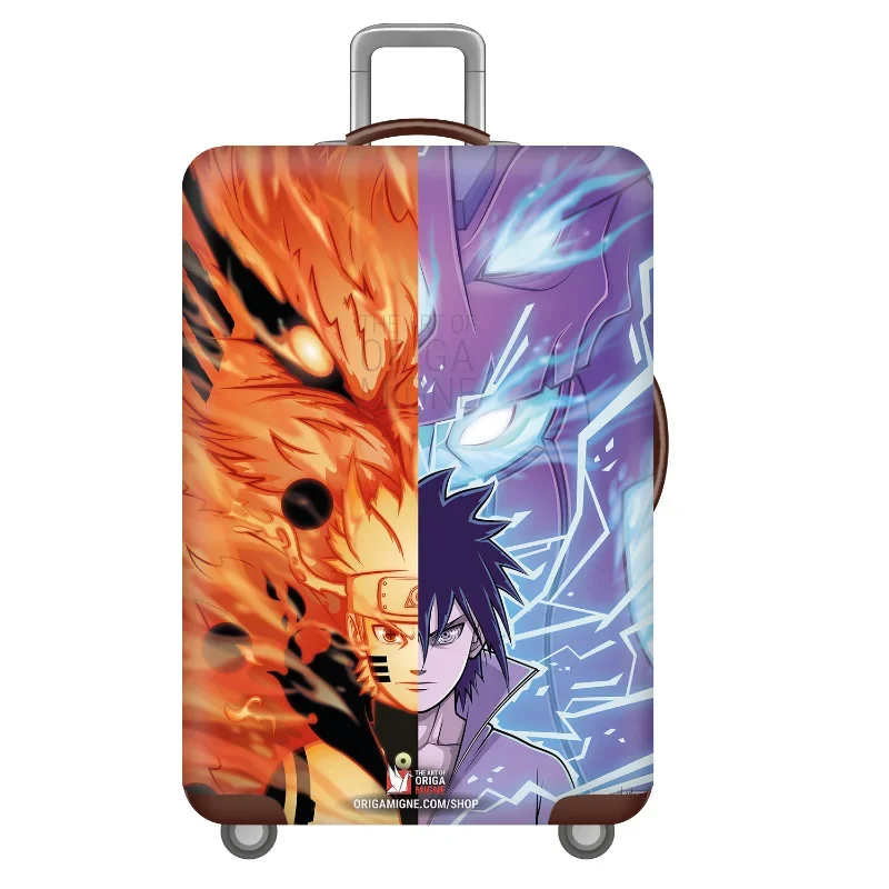 Anime Naruto copertura elastica per bagagli valigia copertura protettiva animazione addensare custodia per bagagli tag decorazione per Trolley da