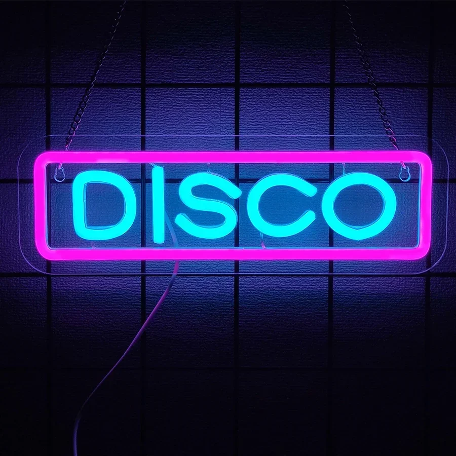 Led Neon Light Sign for Disco Party Music Bar Club Bedroom Disco Decor Disco Lover  Fever Party Disco Neon Sign for Wall Decor view 3