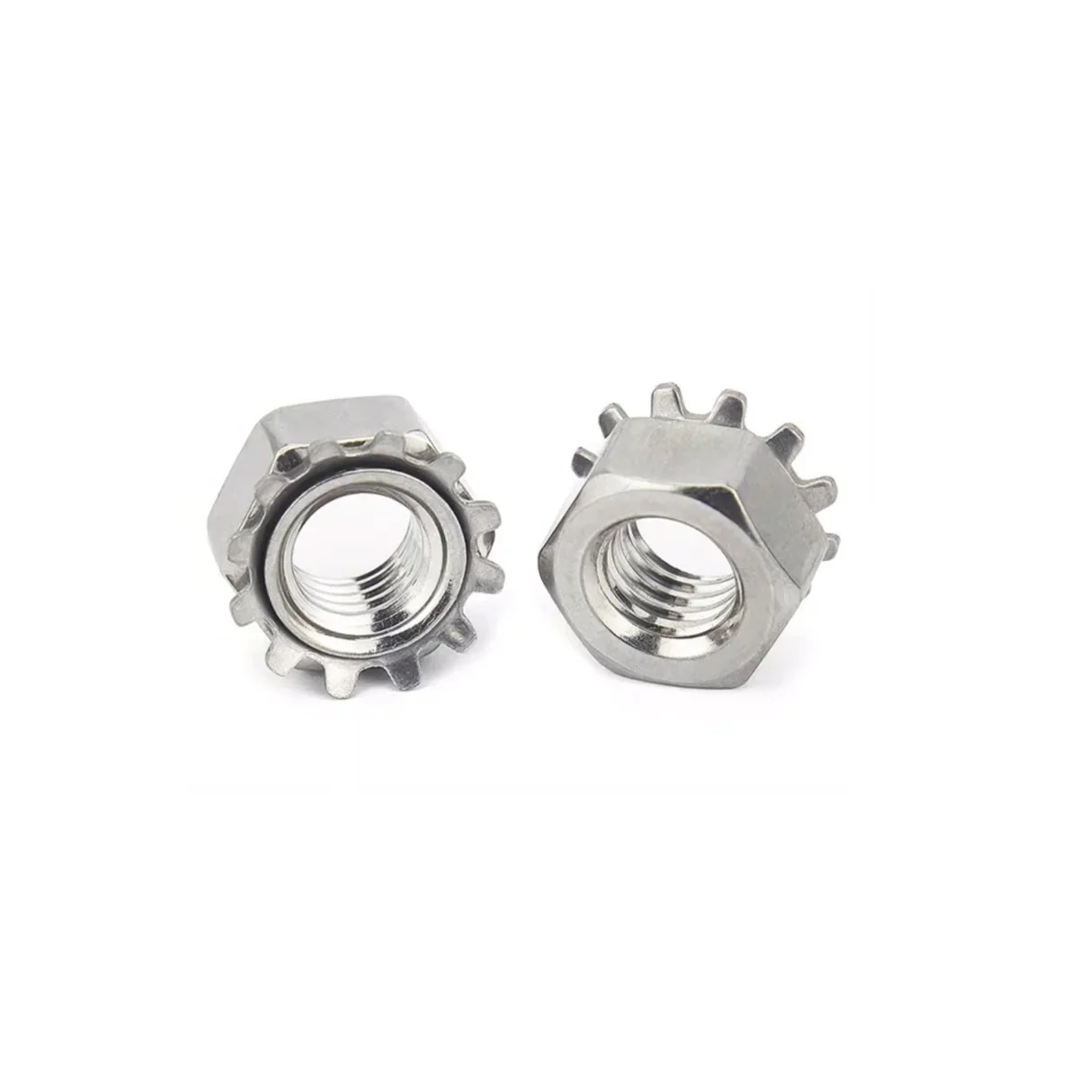 304 Stainless Steel K-Type Nut With Toothed Nut / Multi Toothed / Flower Toothed Nut M3M4M5M6M8