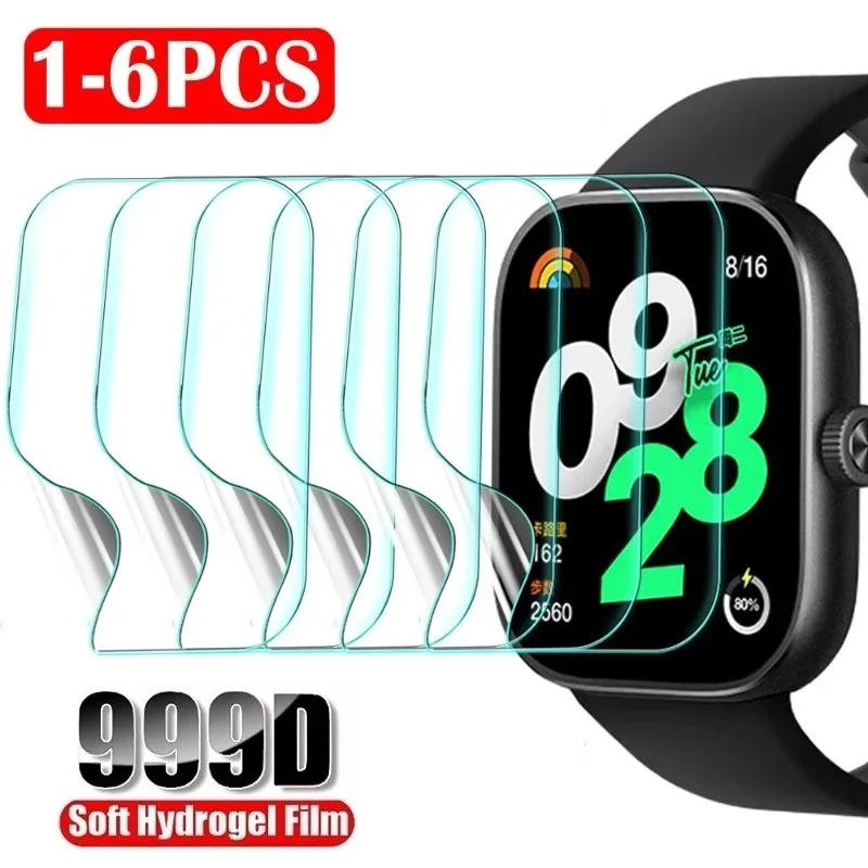 

Screen Protector Compatible for Redmi Watch 4 3 2 Lite Redmi Watch 3 Active Film Hydrogel Protective Film Anti-Scratch