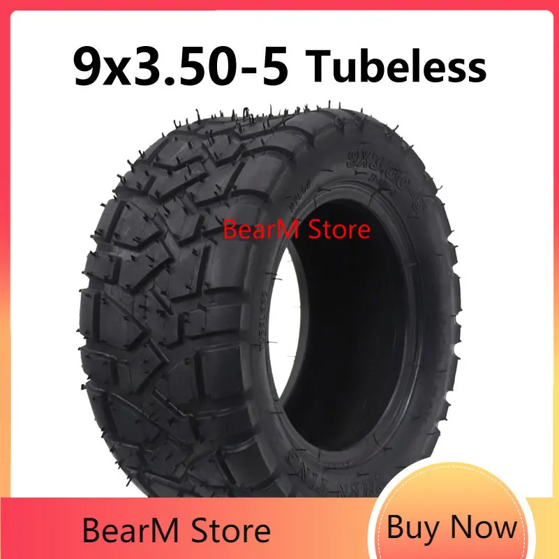 9 Inch tire 9x3.50-5 Tubeless Tire for Electric Scooter Snow Plow  Parts