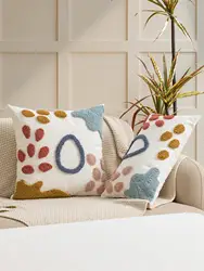 1pc colorful petal pattern pillowcase with a waist pillowcase 30x50cm 45x45cm Bohemian style suitable for home decor