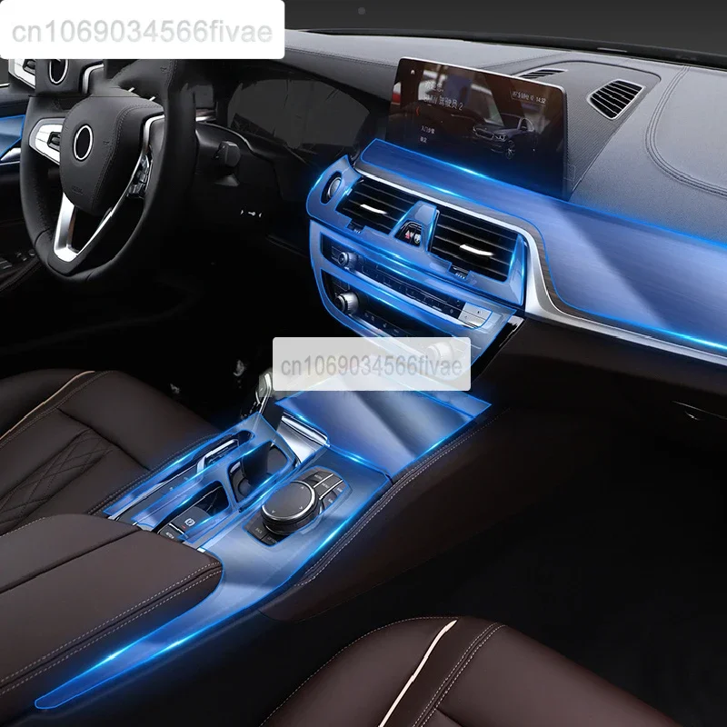 Для BMW G30 G31 Series5 2018-2021 салон автомобиля, центральная консоль, прозрачная защитная пленка из ТПУ, ремонтная пленка против царапин, аксессуары