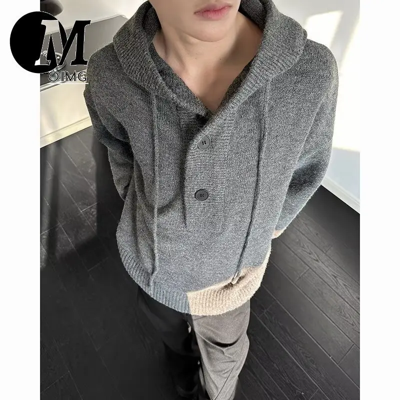 [OIMG] New Autumn And Winter Knitted Hooded Sweater Jacket For Both Men And Women, Loose And Casual Versatile Lazy Top