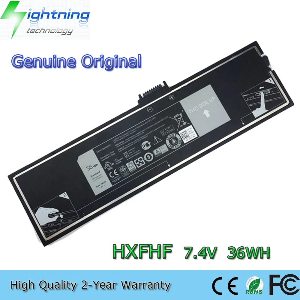 New Genuine Original HXFHF 7.4V 36Wh Laptop Battery for Dell Venue 11 Pro 7130 7139 VT26R 451-BBGS VJF0X XNY66 2ICP7/53/105