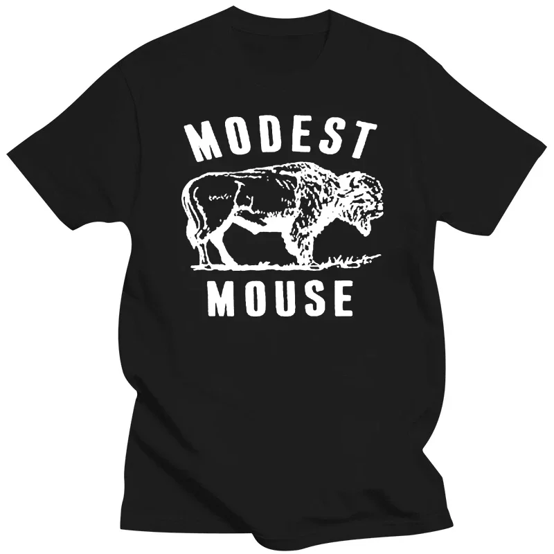 Modest Mouse Rock Band Logo Men's Black T-Shirt  streetwear  men clothing  oversized t shirt  harajuku  Size S To 5XL  t-shirt