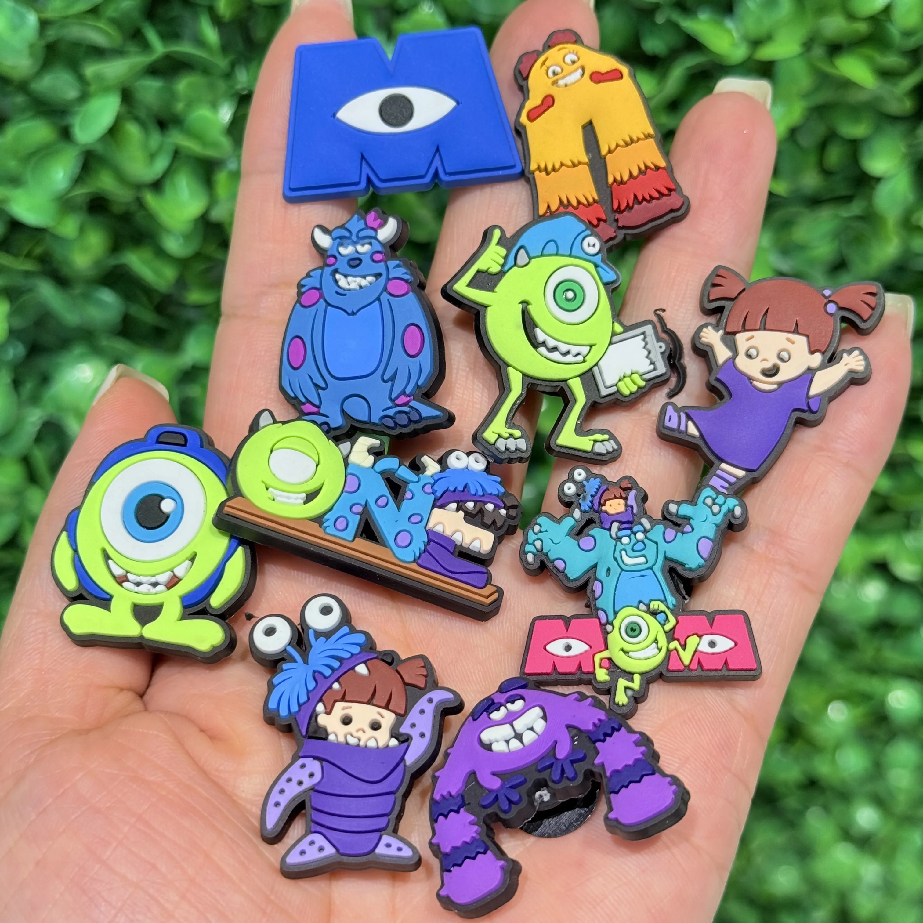 Wholesale 20-100Pcs Mesuca Various Monsters PVC Clog Accessories Adult Cartoon Shoe Buckle Charms For Party Presents
