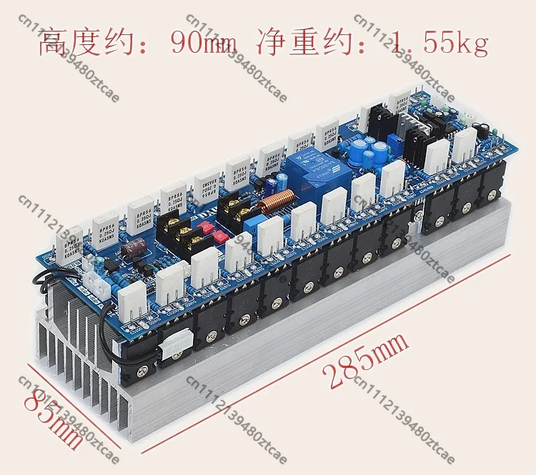 1500W High Power Mono Amplifier Board 24pcs High-Current Audio Transistors 1943 5200