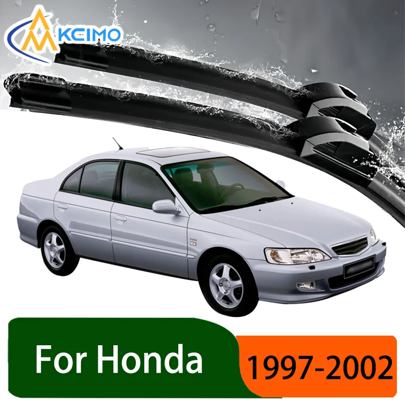 

Silent Black Front Wiper Blades Set for Honda Accord CF3 CL2 1997-2002 1998 Auto Windscreen Windshield Window Wiper Accessories