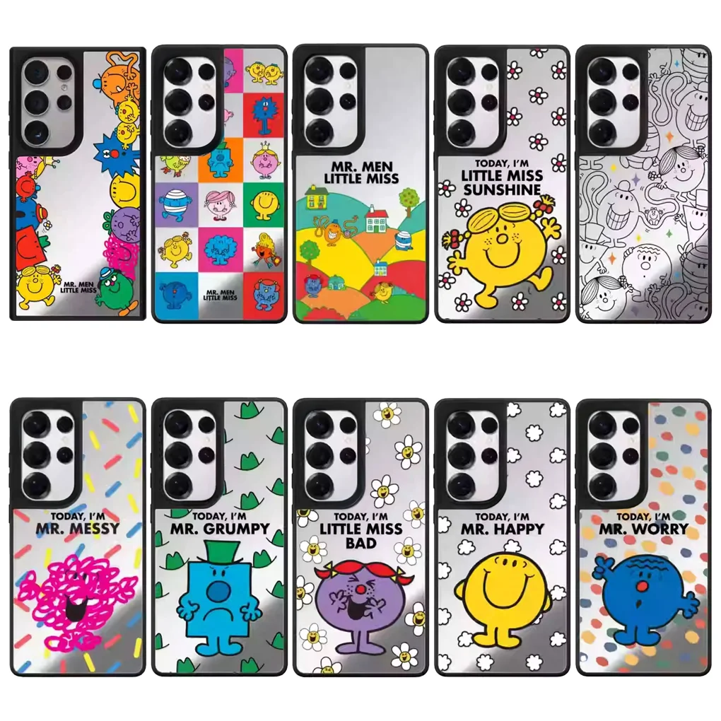 

MISS MR Mirror Surface Protective Case for Samsung Galaxy S23 S24 S25 Ultra Plus S25U S25+ Shell