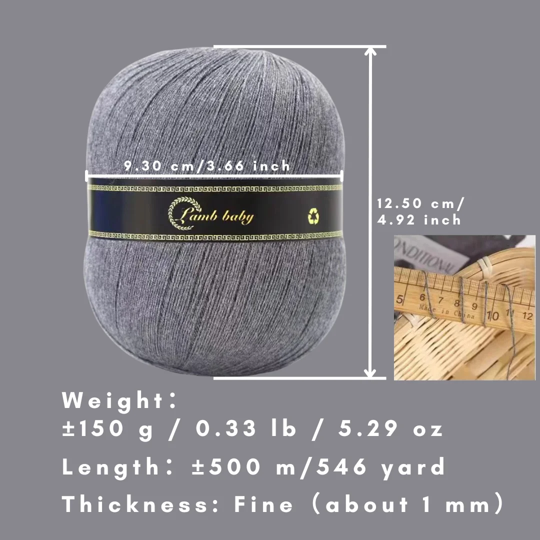 150 G Großer Baumwollgarn-Knäuel für Spitzenarbeiten – Detail 3