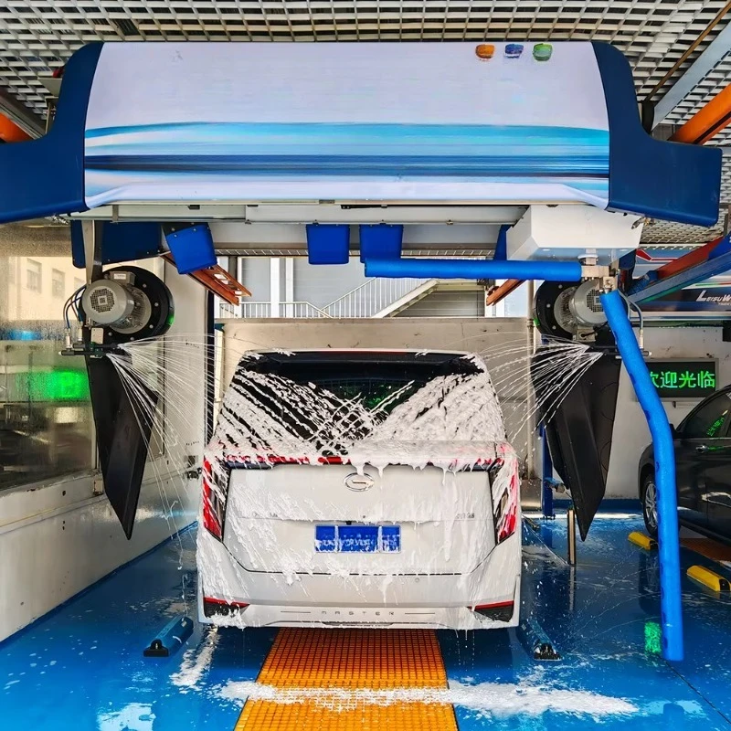 Touchless Car Wash System LEISUWASH 360 Overglow 360° Rotating Robotic Arm Contactless  Automatic Car Wash Machine